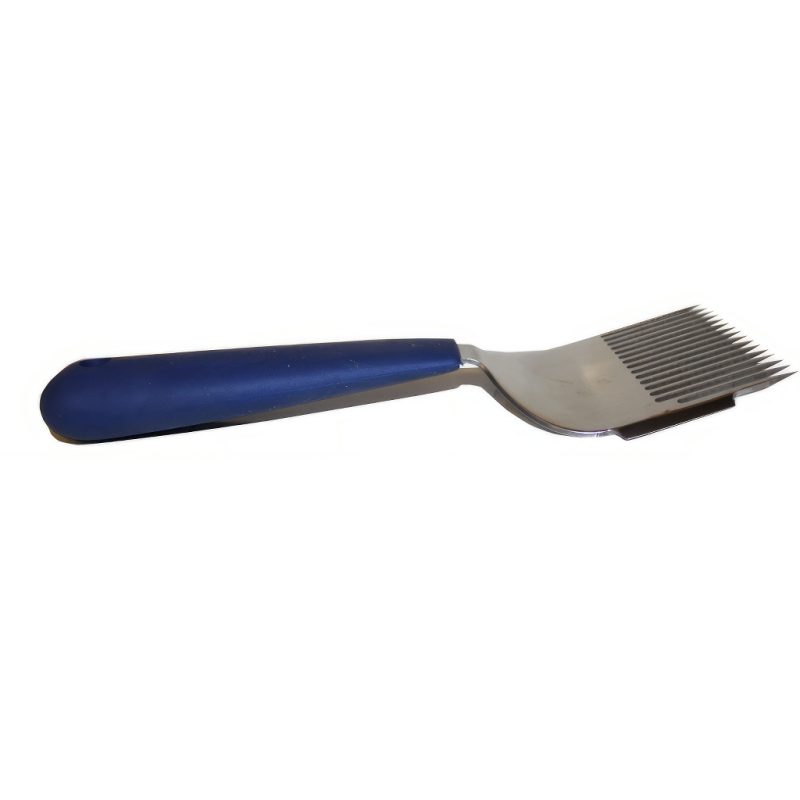 Avtäckningsgaffel i rostfritt stål – 16 raka nålar, plastskaft (6,5 cm) - Bild 6