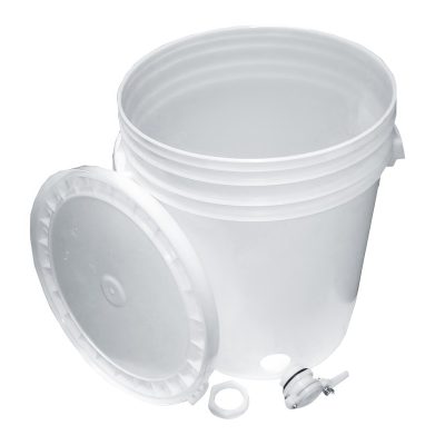 Kraftig plastspann med tappkran – 40 kg