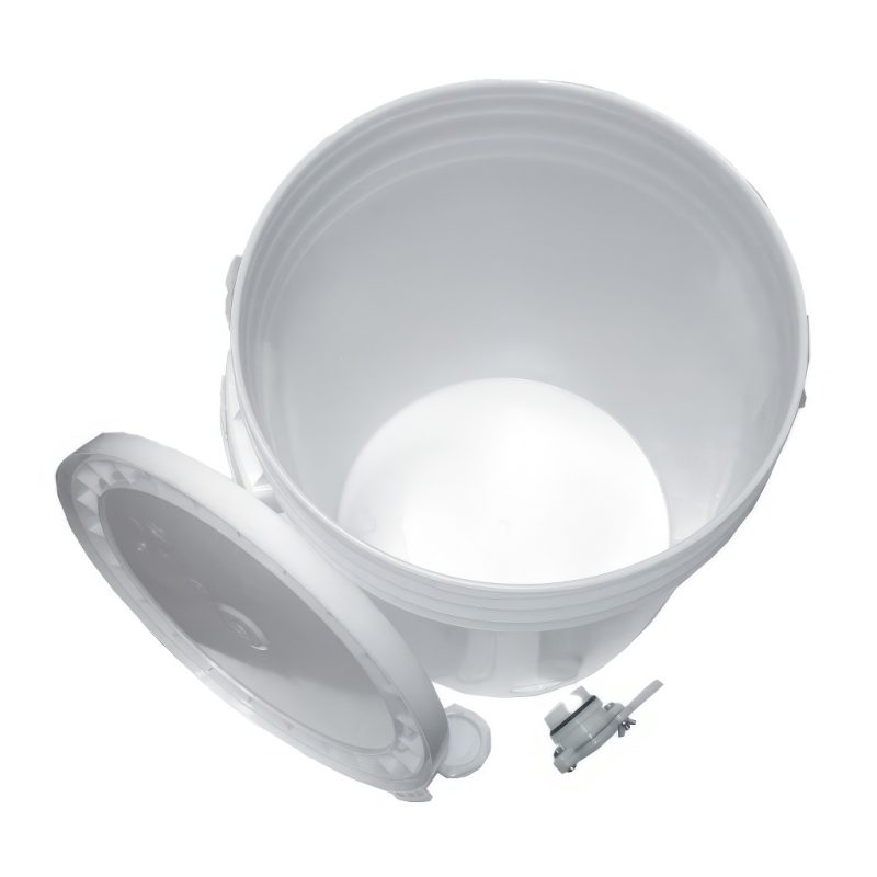 Kraftig plastspann med tappkran – 40 kg - Bild 4